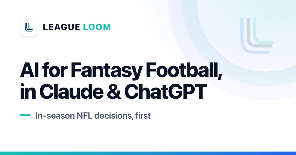 AI for Fantasy Football: Free for ESPN, Sleeper & Fantrax